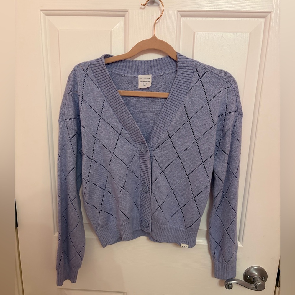 Abercrombie Kids periwinkle blue cardigan